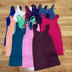 Bundle of 13 Merona tank tops, assorted colors